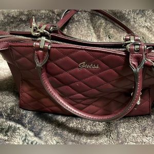 Guess shoulder bag, burgundy